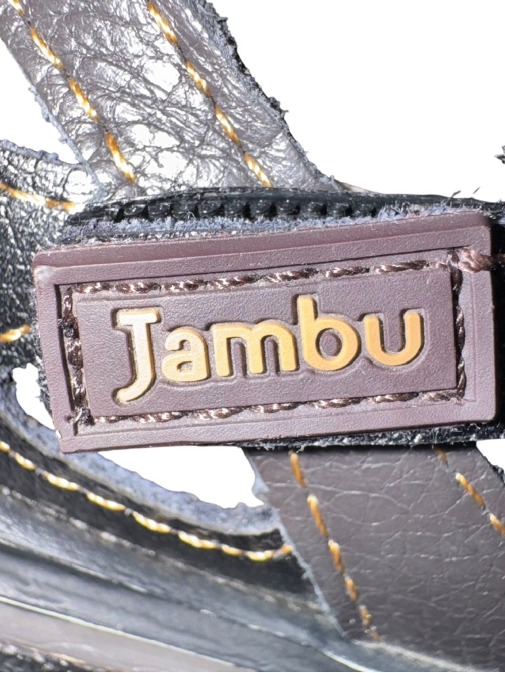 Womens Jambu Brown Leather Mary Jane Sandals Comfort All Terra 7M - Picture 5 of 8